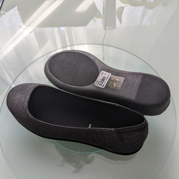 Ballet flats, NWT, charcoal black, 8ww, in every story. - Picture 15 of 15